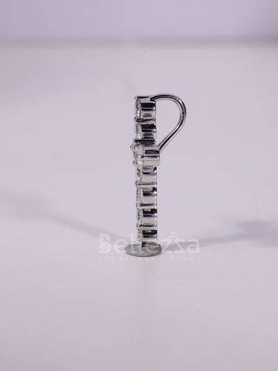 Round Cut Diamond Cross Pendant Necklace For Her