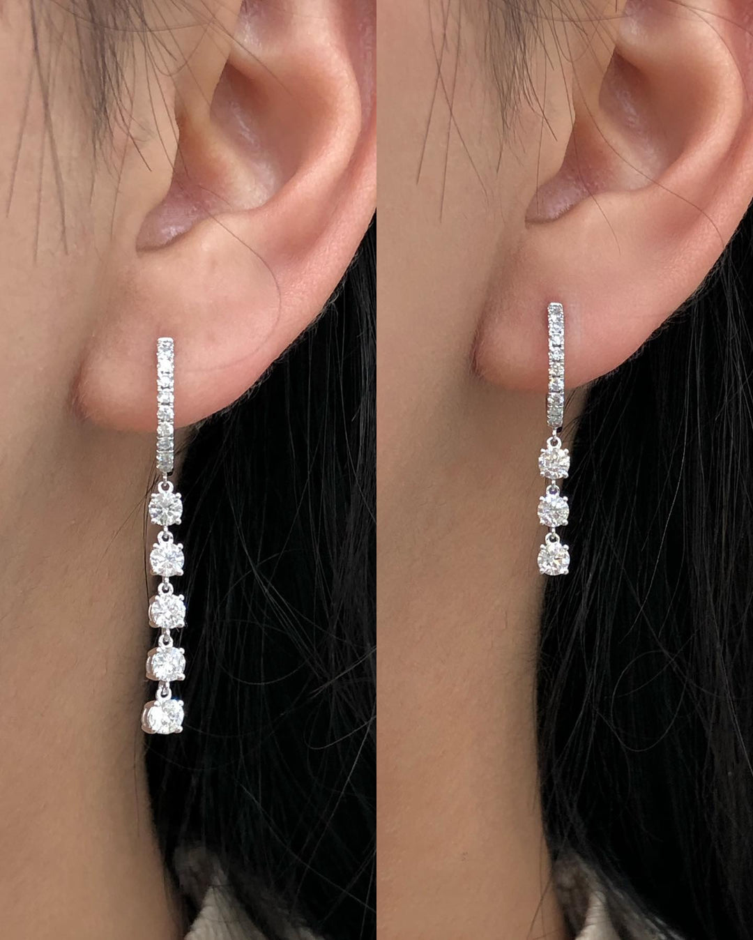 2.50 CT Round G/VS Lab Grown Diamond Earrings
