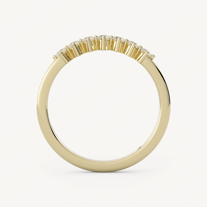 0.20 TCW Round 7 Stone Diamond Wedding Band