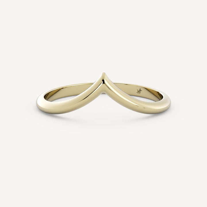 Plain Band Curved Wedding Band