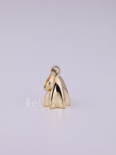 14K/18K Solid Gold Ghost Pendant Necklace For Her
