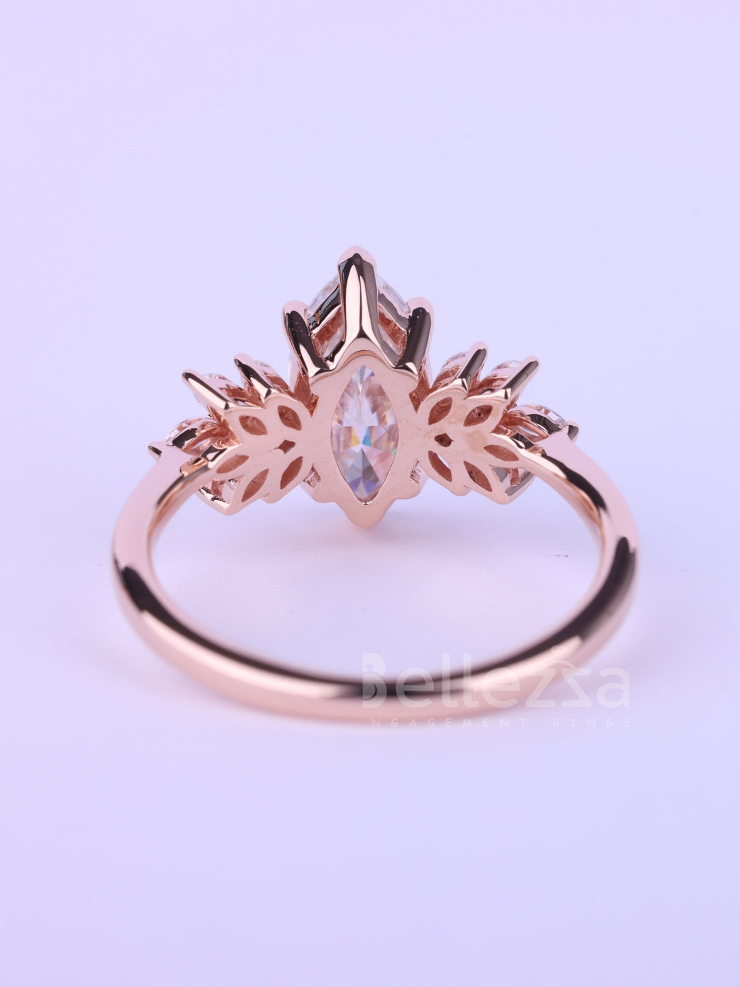 1.50CT-2.50CT Marquise Cut Nature Inspired Moissanite Engagement Ring