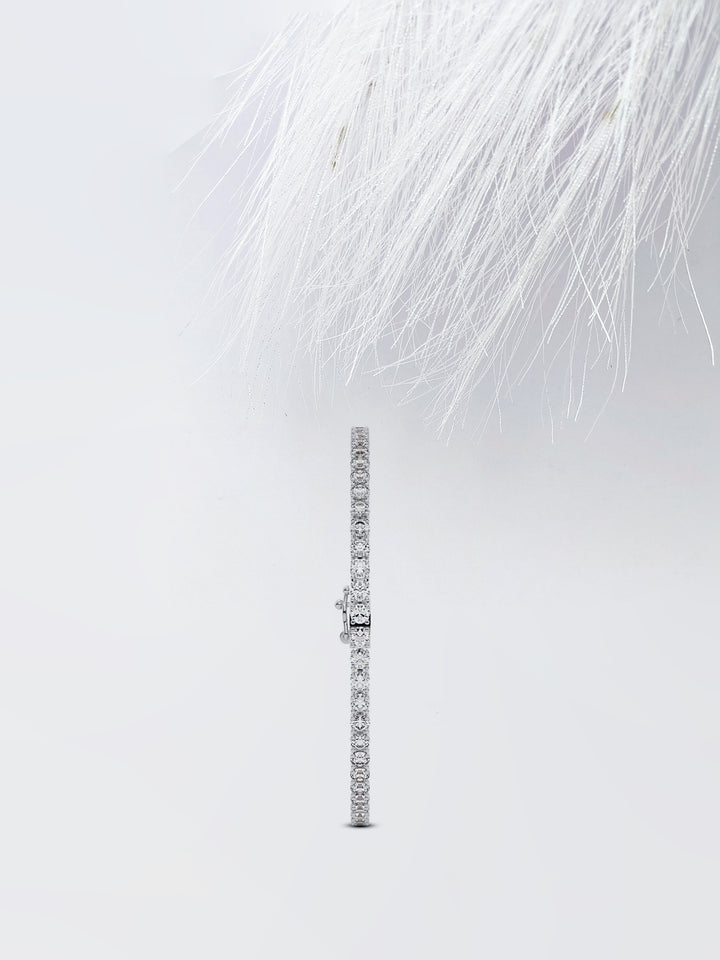 3.0ct Round Cut Tennis Moissanite Diamond Bracelet For Women