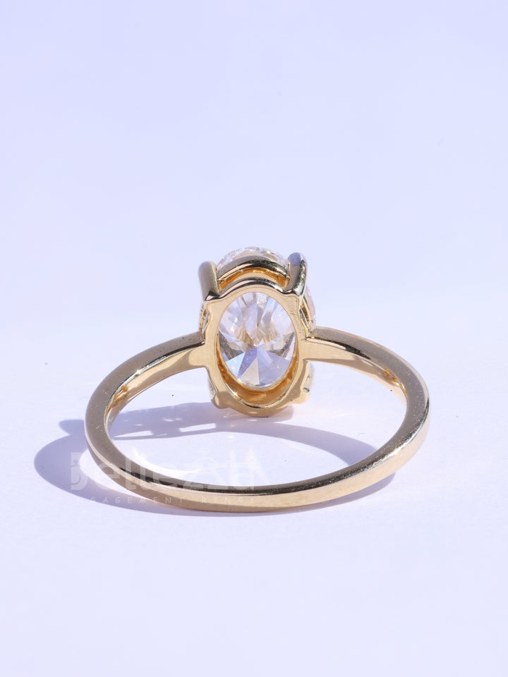 1.50CT Oval Cut Solitaire Diamond Moissanite Timeless Engagement Ring