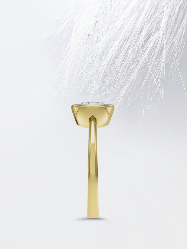 2.0CT East West Oval Cut Bezel Moissanite Diamond Engagement Ring For Women