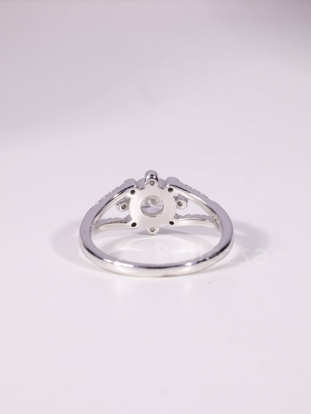 1.0CT-3.0CT Round Cut Cluster Diamond Engagement Ring