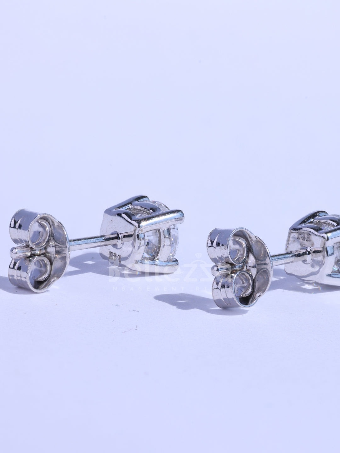 1.0TCW Round Cut Diamond Moissanite Daily Wear Stud Earrings