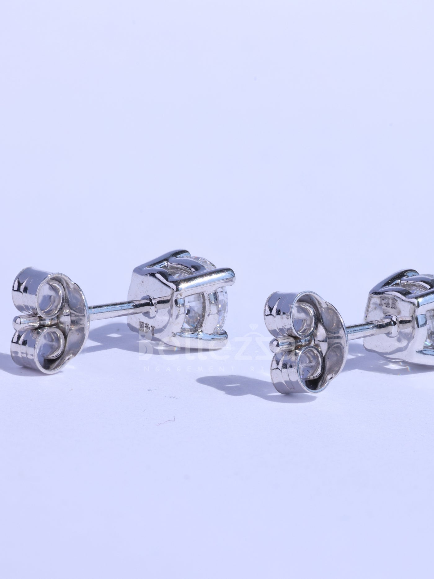 1.0TCW Round Cut Diamond Moissanite Daily Wear Stud Earrings