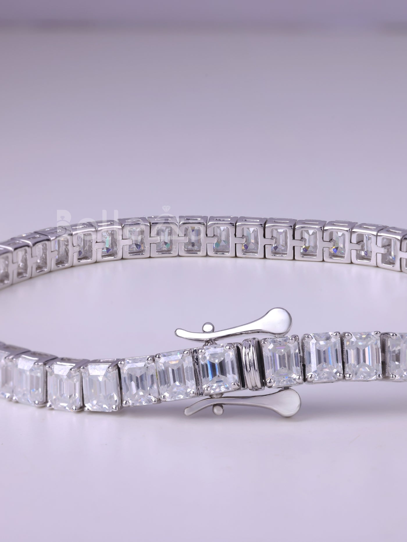 Emerald Cut Diamond Moissanite Tennis Bracelet