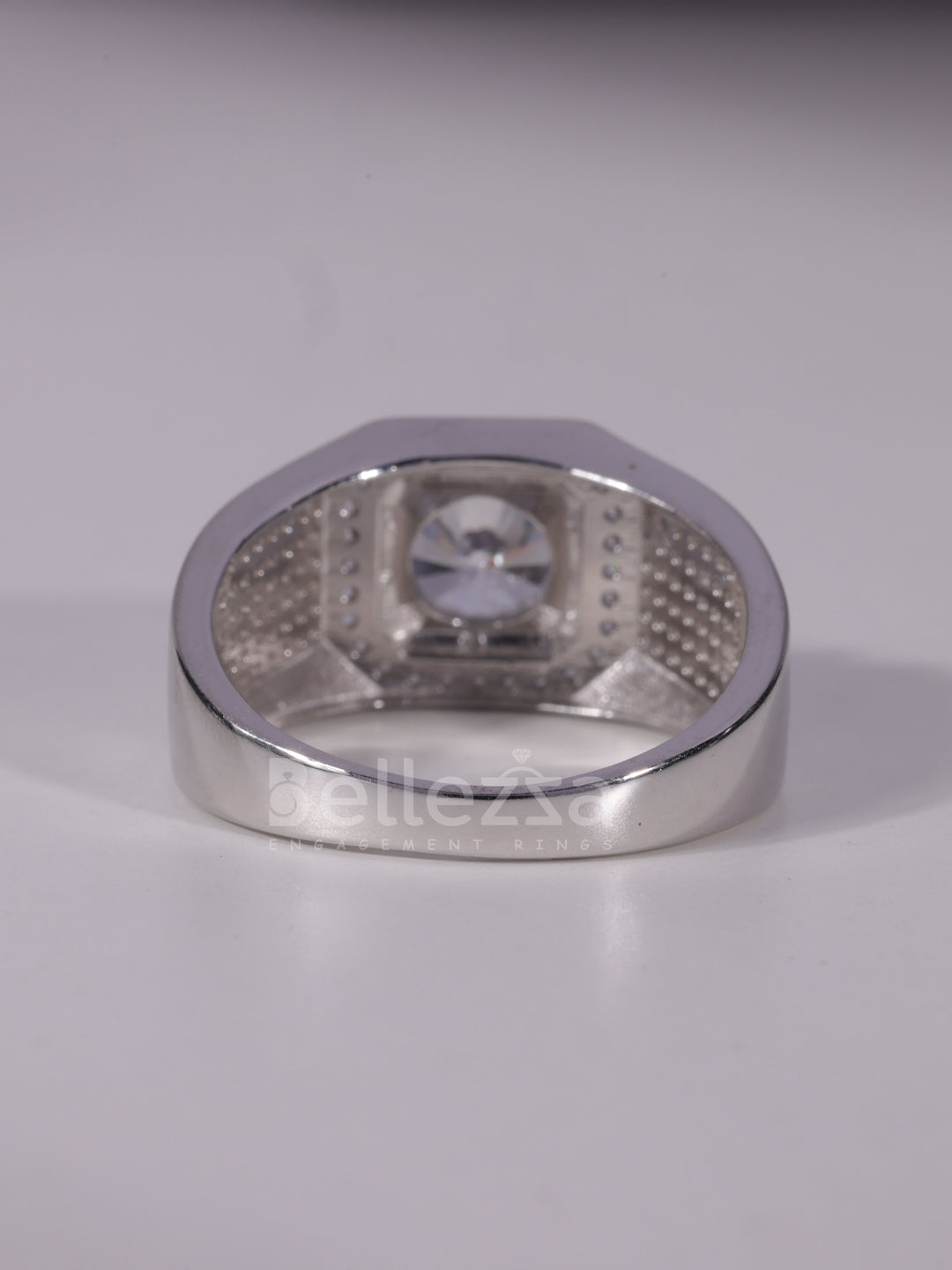 1.50CT Round Brilliant Cut Cluster Diamond Men's Engagement Ring