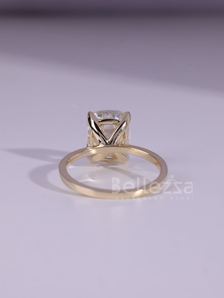 1.50CT Elongated Cushion Cut Solitaire Engagement Ring