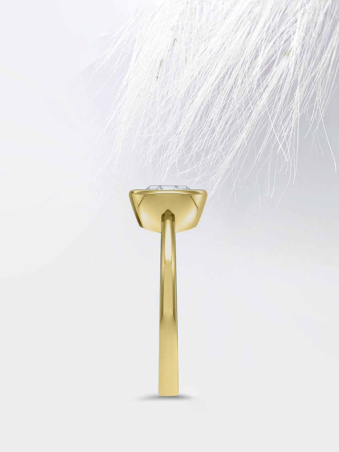 2.0CT East West Oval Cut Bezel Moissanite Diamond Engagement Ring For Her