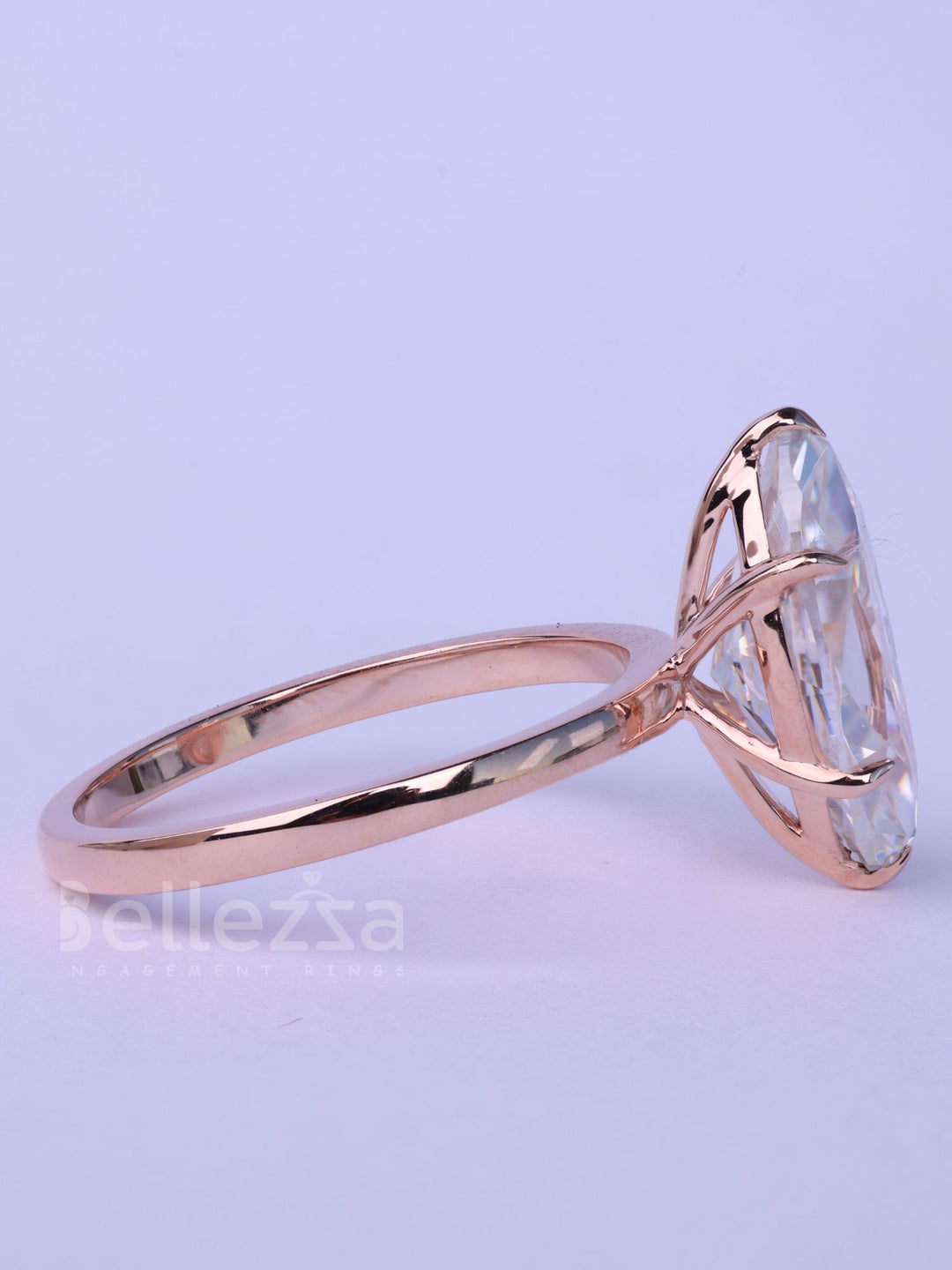 2.0CT Marquise Cut Solitaire Diamond Moissanite Engagement Ring