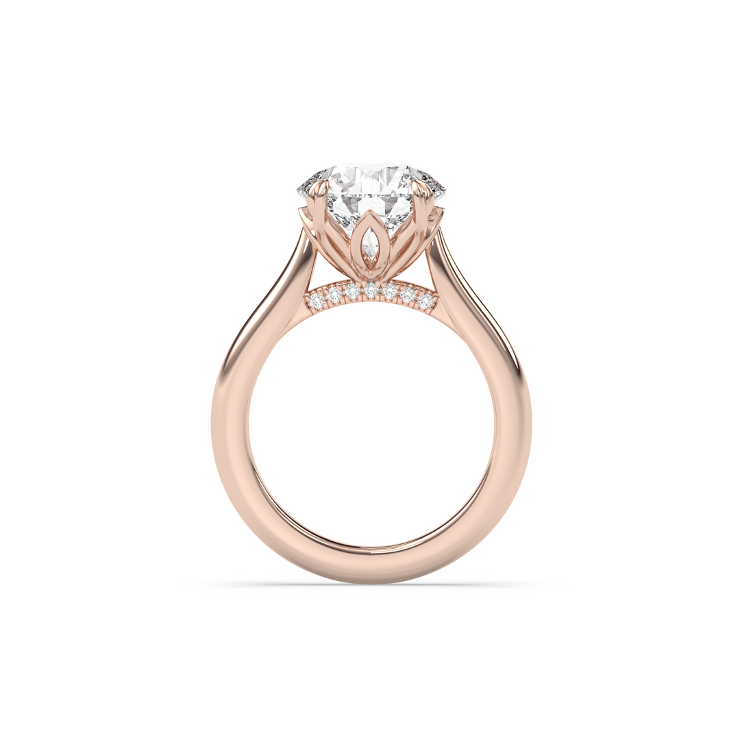 1.50-3.50 CT Round Diamond Solitaire Engagement Ring