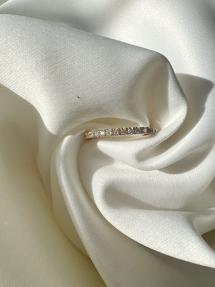 0.37 CT Round E-VS1  Diamond Eternity Setting Wedding Band