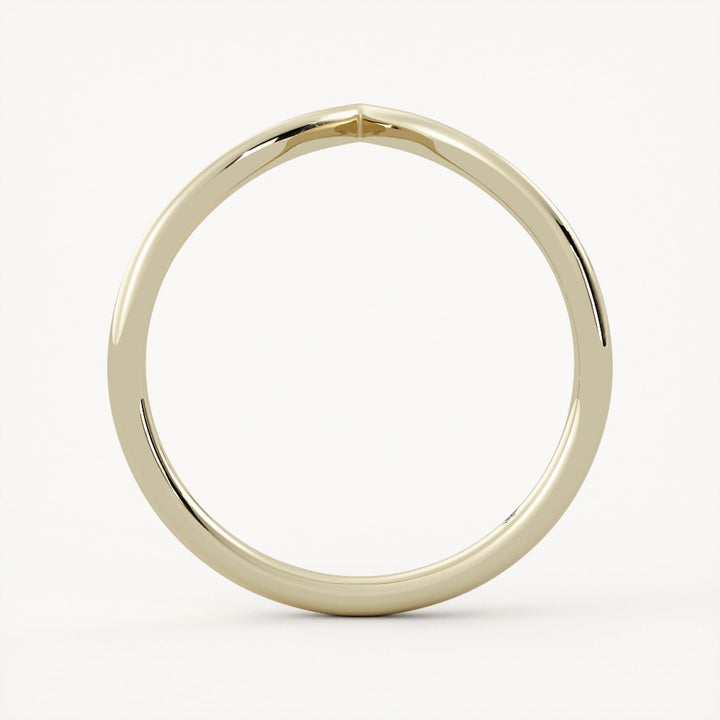 Plain Band Curved Wedding Band
