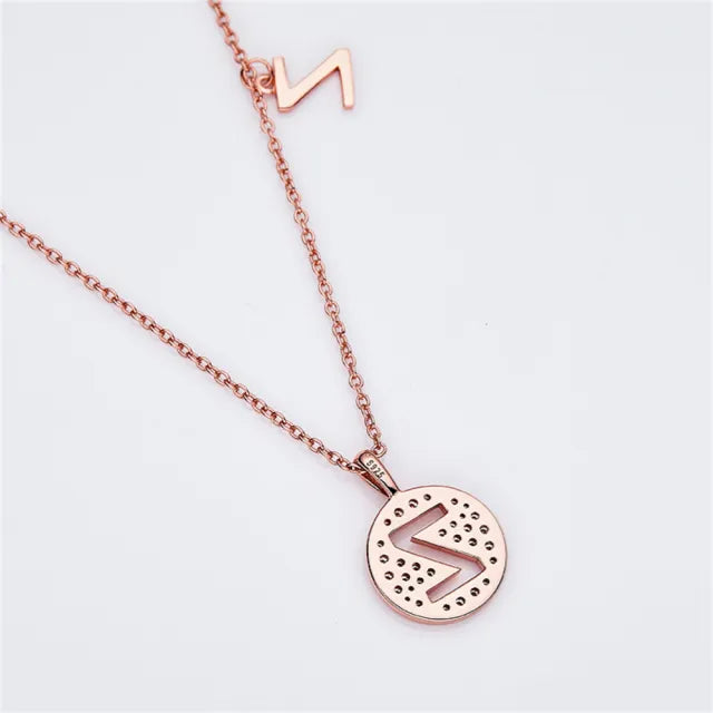" Z " Letter Moissanite Diamond Necklase for Women