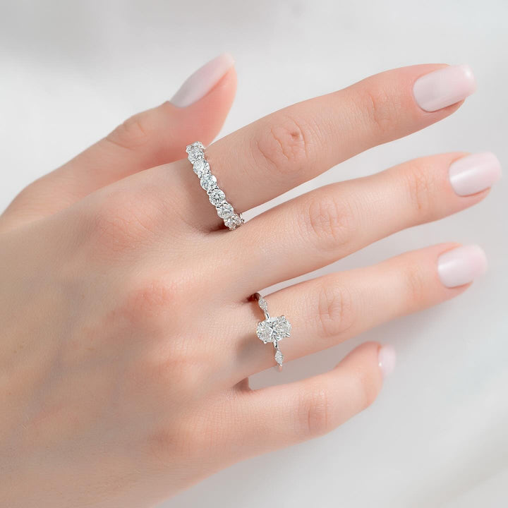 3.50 TCW Round Diamond Full Eternity Wedding Band