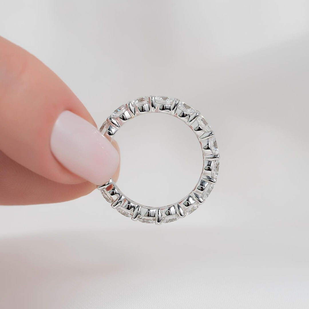 3.50 TCW Round Diamond Full Eternity Wedding Band