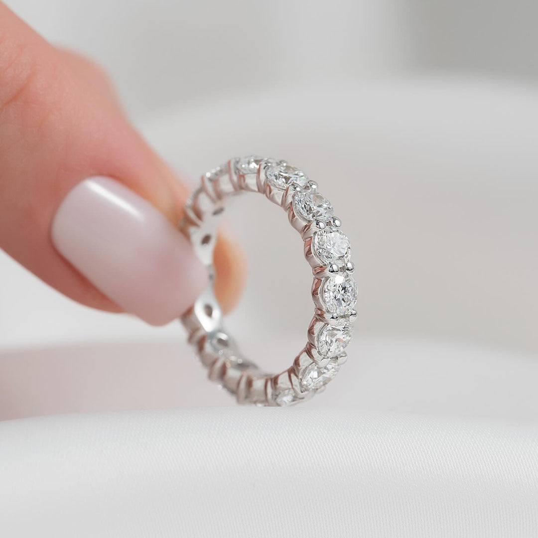 3.50 TCW Round Diamond Full Eternity Wedding Band