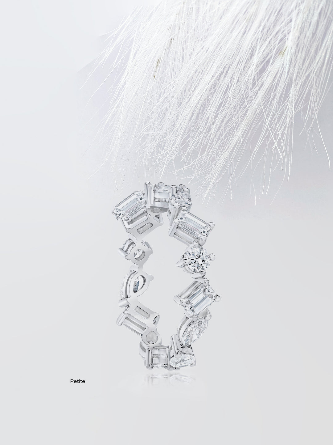 Mixed Shape Eternity Diamond Wedding Band For Women