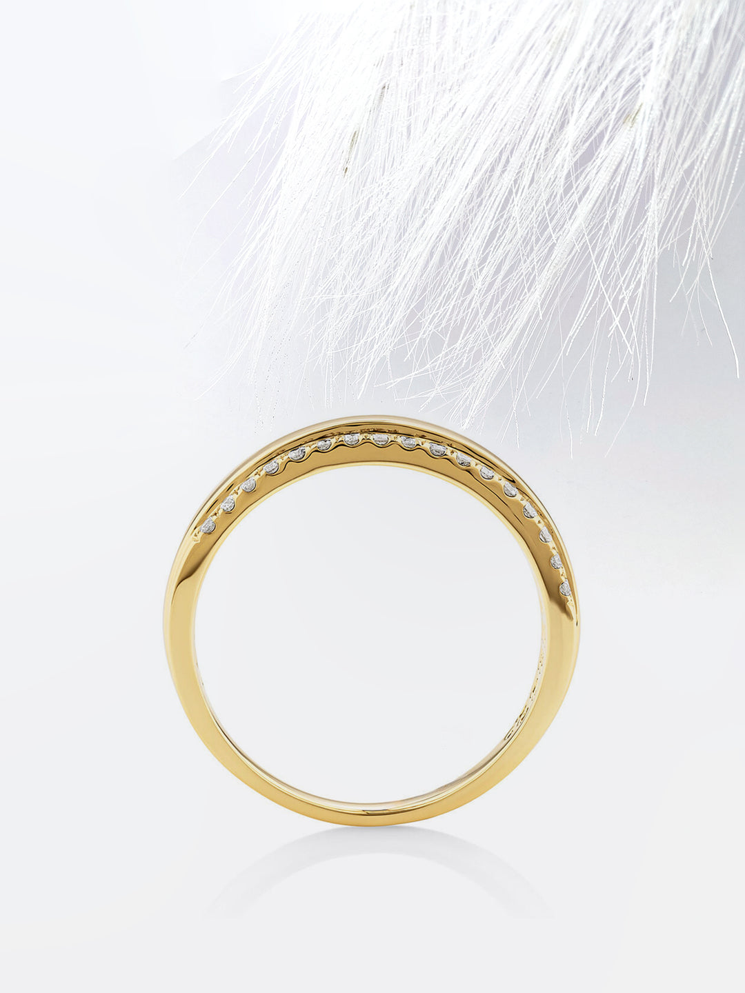 Round Cut Two Row Moissanite Men's Diamond Wedding Band