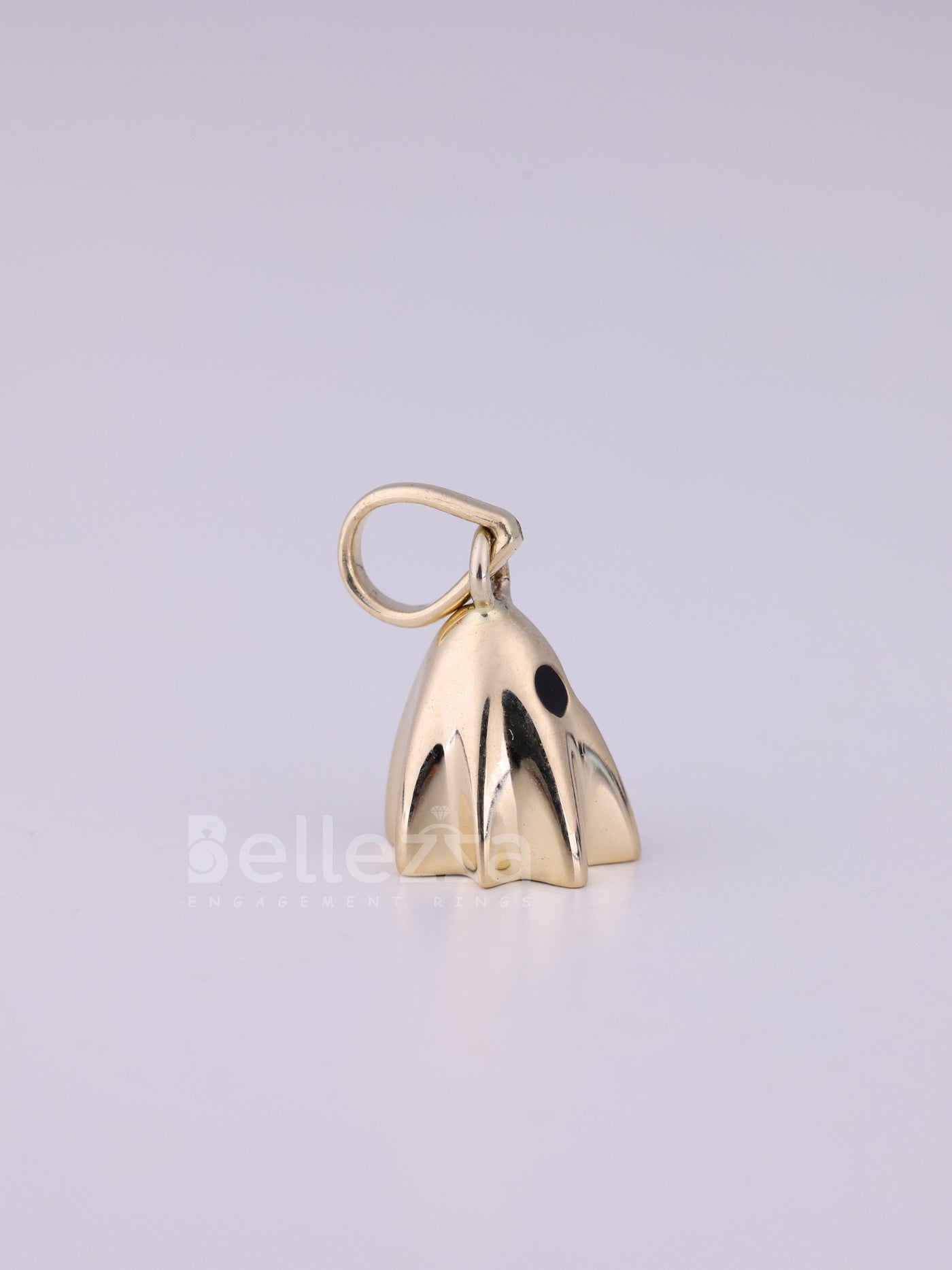 14K/18K Solid Gold Ghost Pendant Necklace For Her