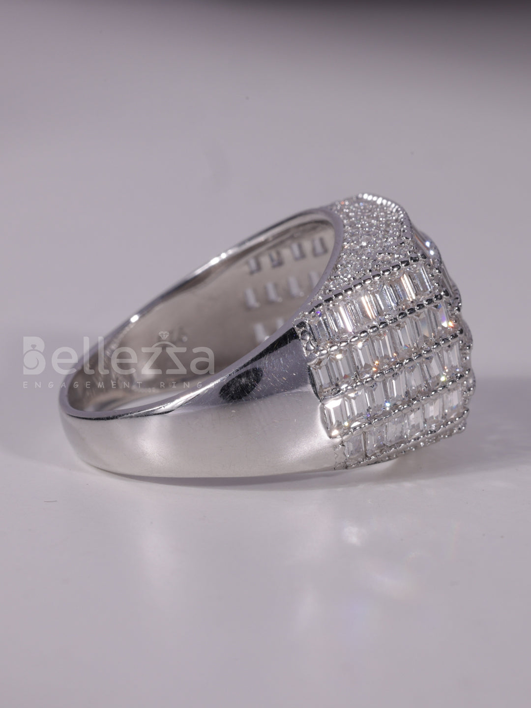 3.0TCW Baguette Cut Unique Men's Engagement Ring For Him