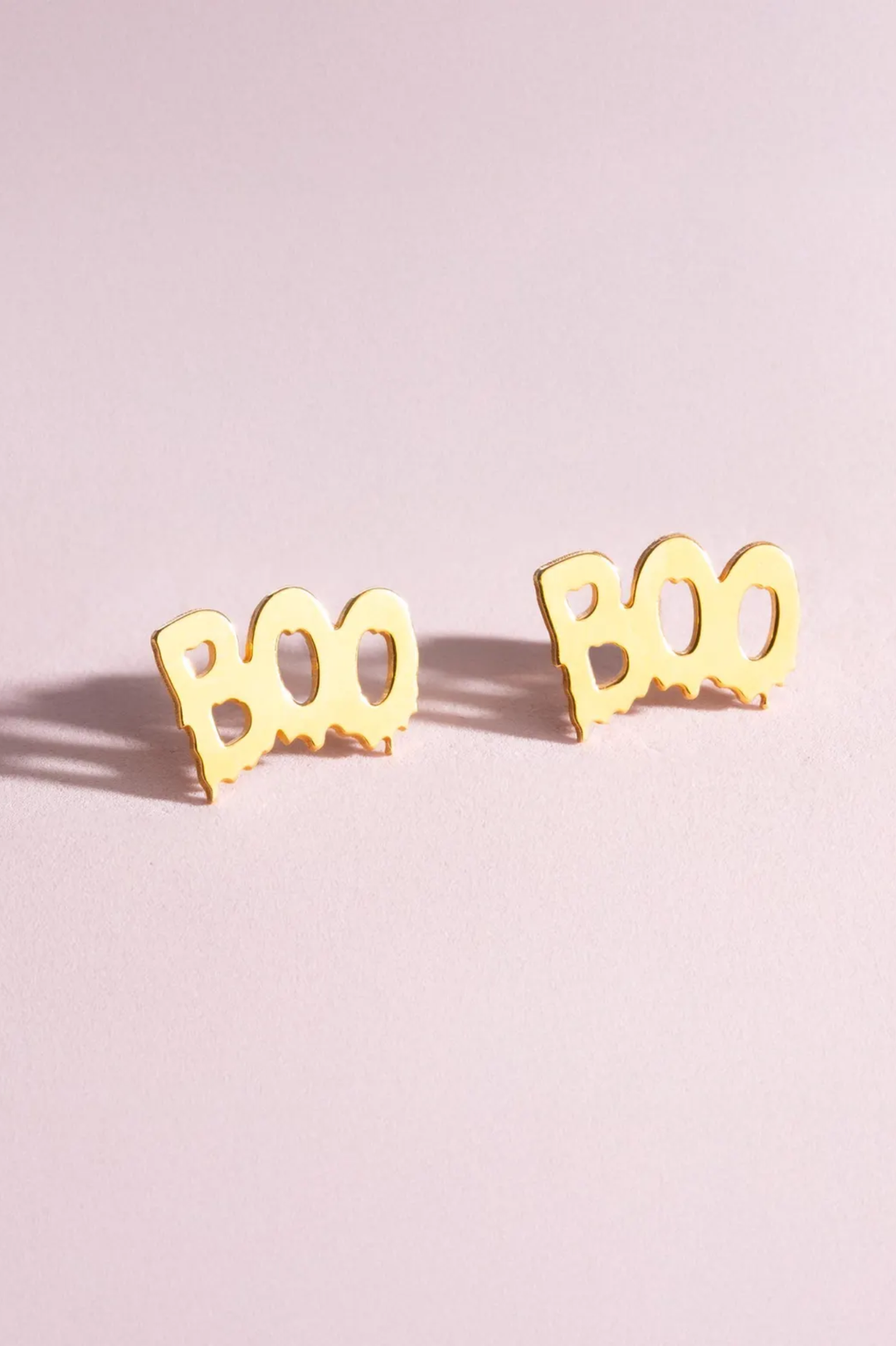 14K Boo Halloween Earrings for Women