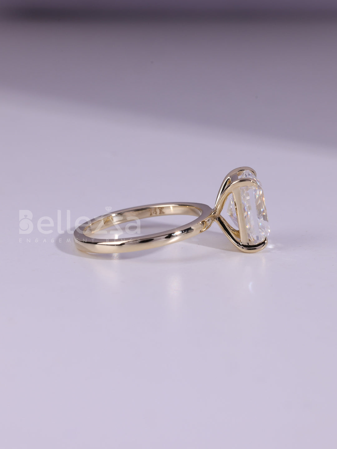 1.50CT Radiant Cut Diamond Solitaire Moissanite Engagement Ring