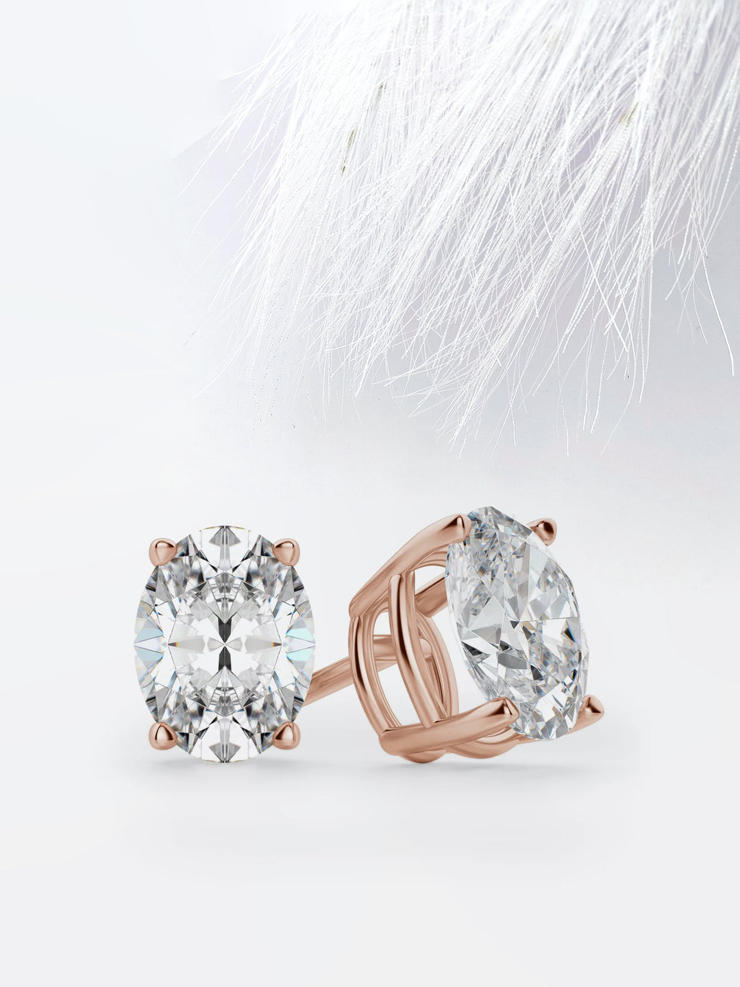 2.0CT Round Cut Solitaire Moissanite Drop Diamond Earrings For Women