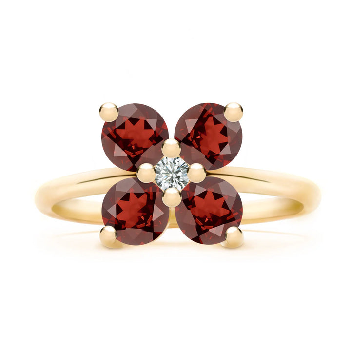 1.50CT Round Cut Open Circle Moissanite January Bithstone Engagement Ring