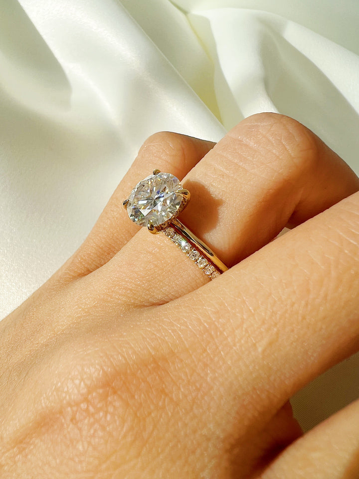 0.37 CT Round E-VS1  Diamond Eternity Setting Wedding Band