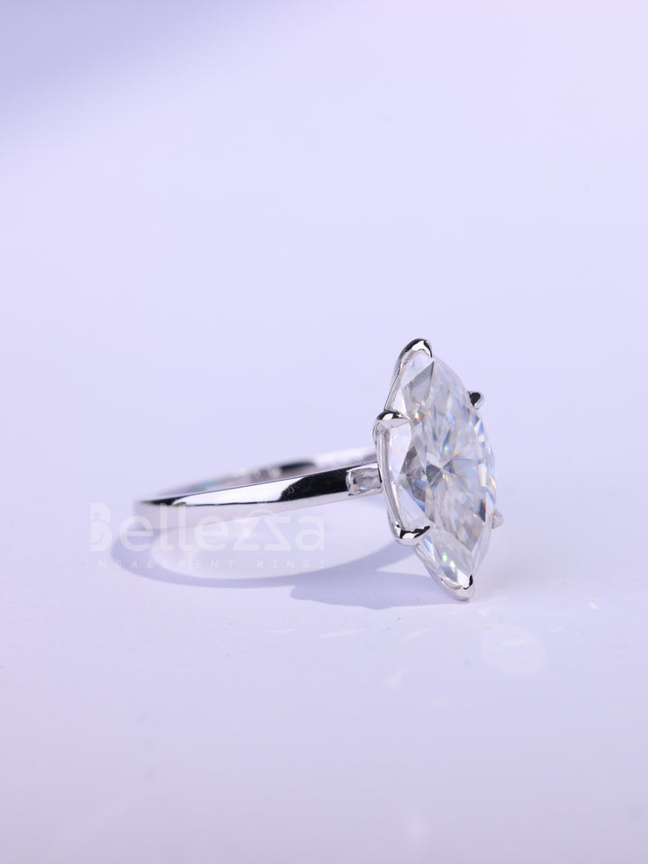 2.0CT-3.0CT Marquise Cut Classic Solitaire Engagement Ring