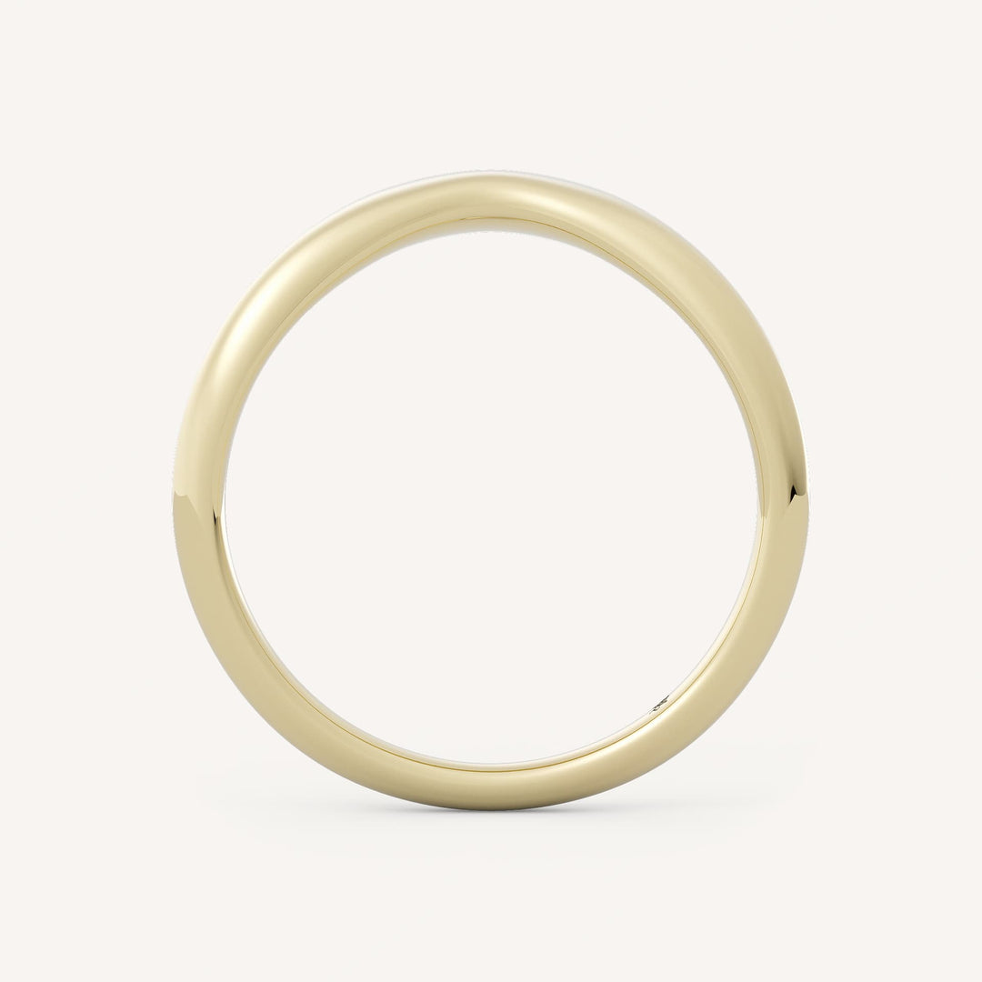 Plain Band Curved Wedding Band
