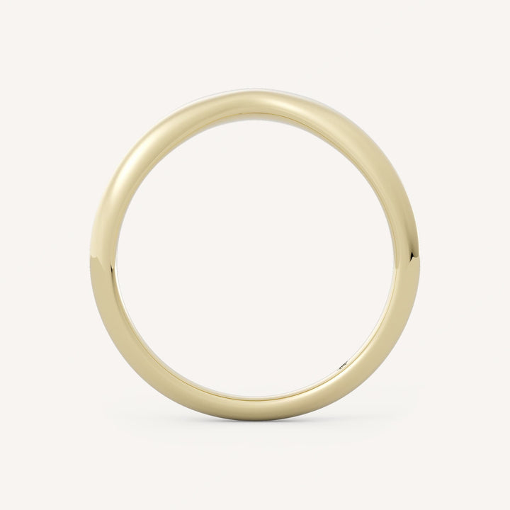 Plain Band Curved Wedding Band