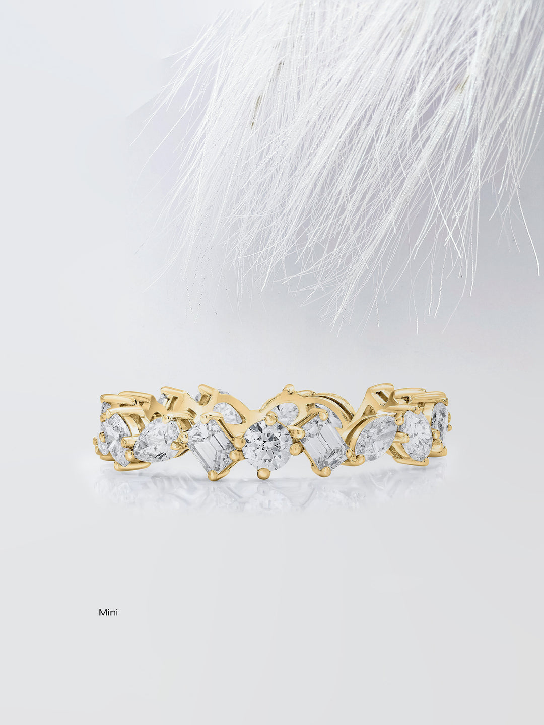 Mixed Shape Eternity Diamond Wedding Band For Women