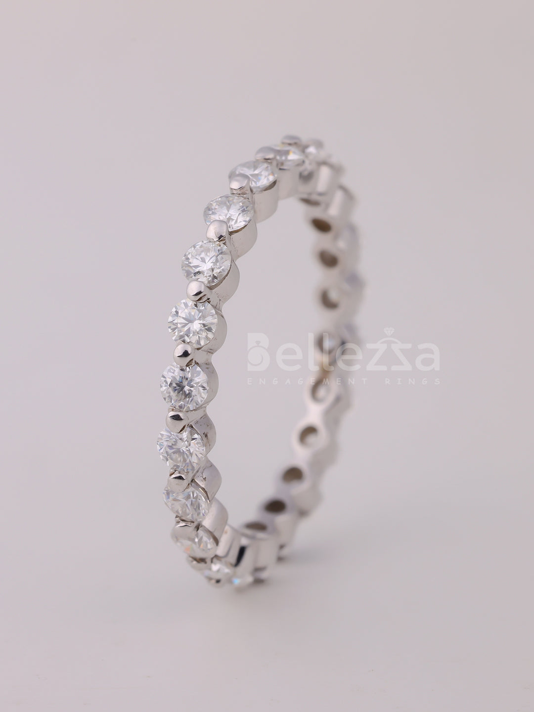 0.80TCW Round Cut Diamond Full Eternity Wedding Band