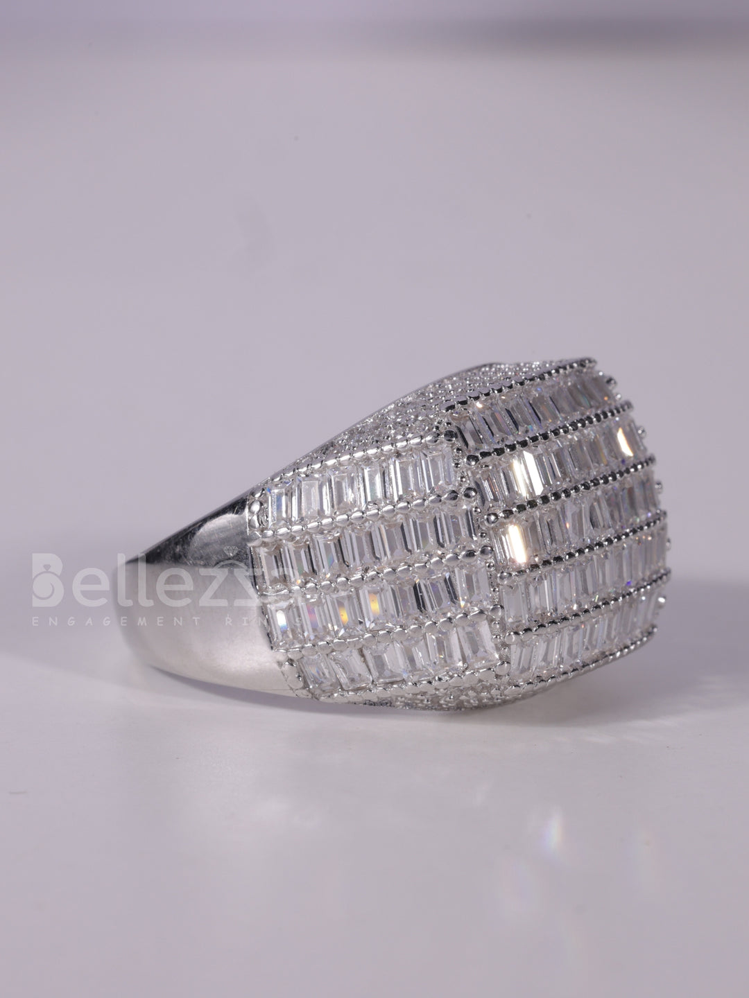 3.0TCW Baguette Cut Unique Men's Engagement Ring For Him