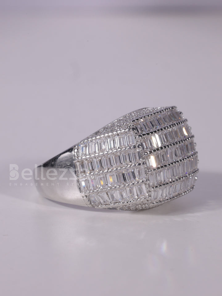 3.0TCW Baguette Cut Unique Men's Engagement Ring For Him