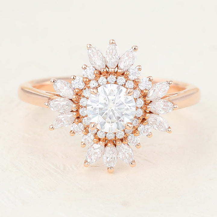 0-41-ct-round-shaped-moissanite-cluster-halo-engagement-ring