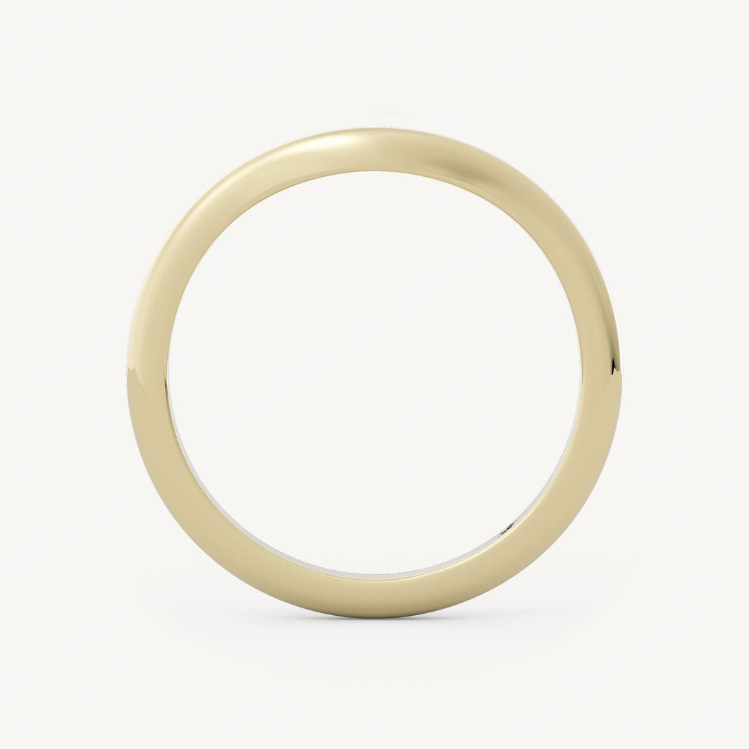Plain Band Curved Wedding Band