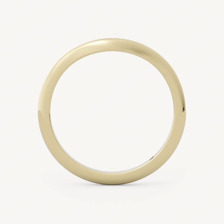 Plain Band Curved Wedding Band