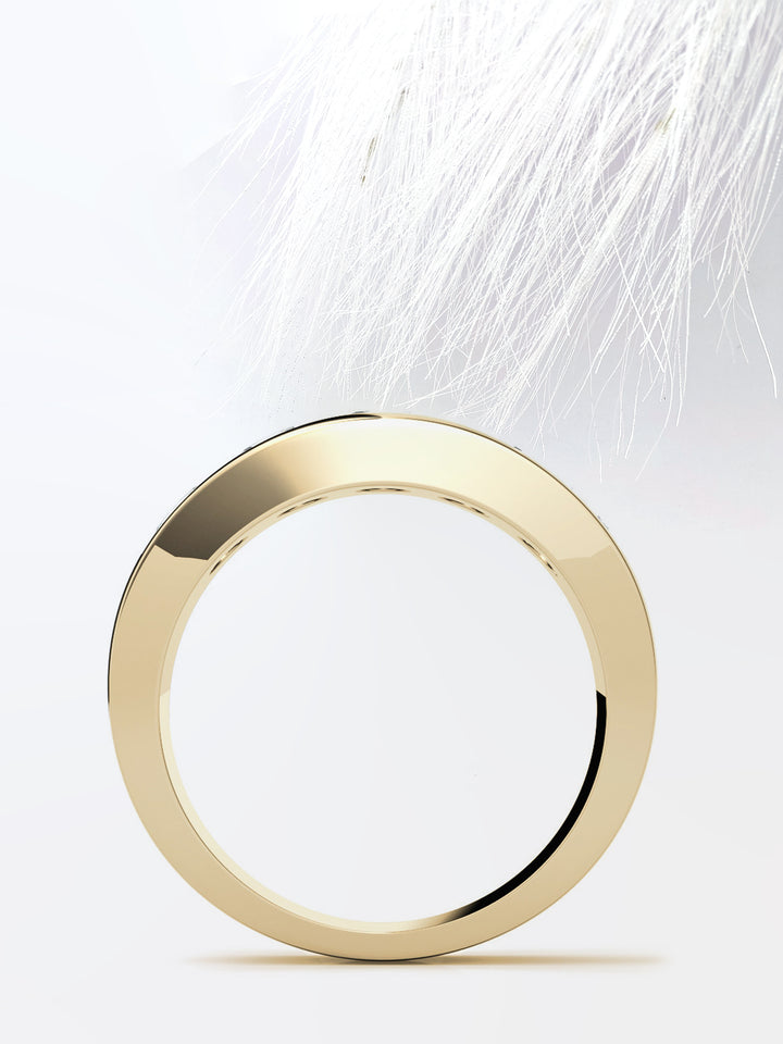 Round Cut Five Stone With Channel Row Moissanite Men's Diamond Wedding Band