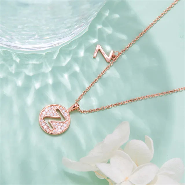 " Z " Letter Moissanite Diamond Necklase for Women