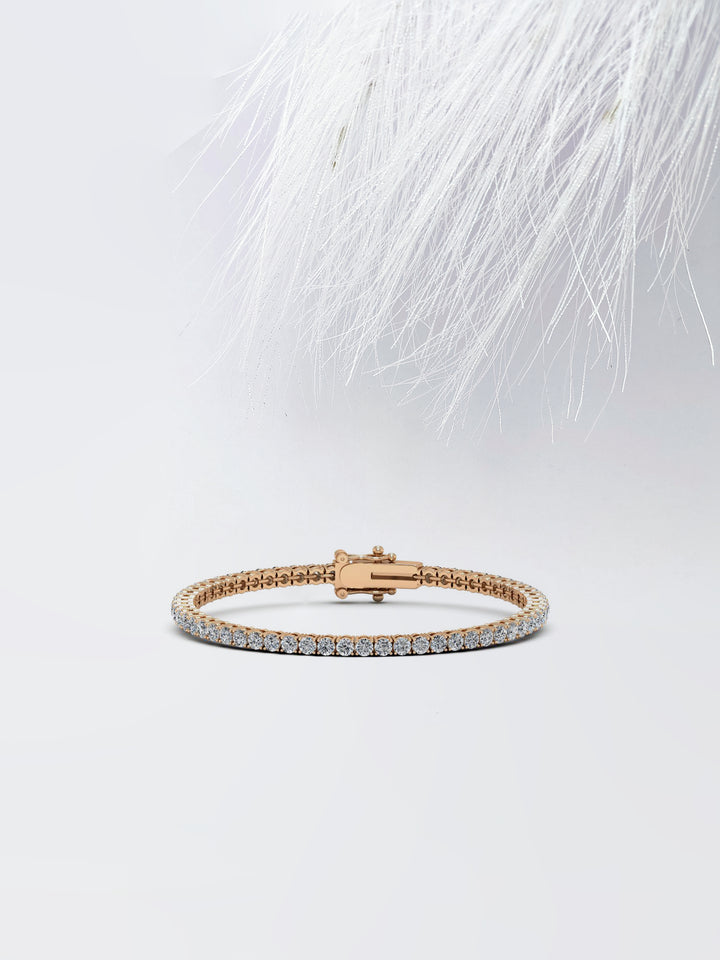 5.94ct Round Cut Tennis Moissanite Diamond Bracelet For Her