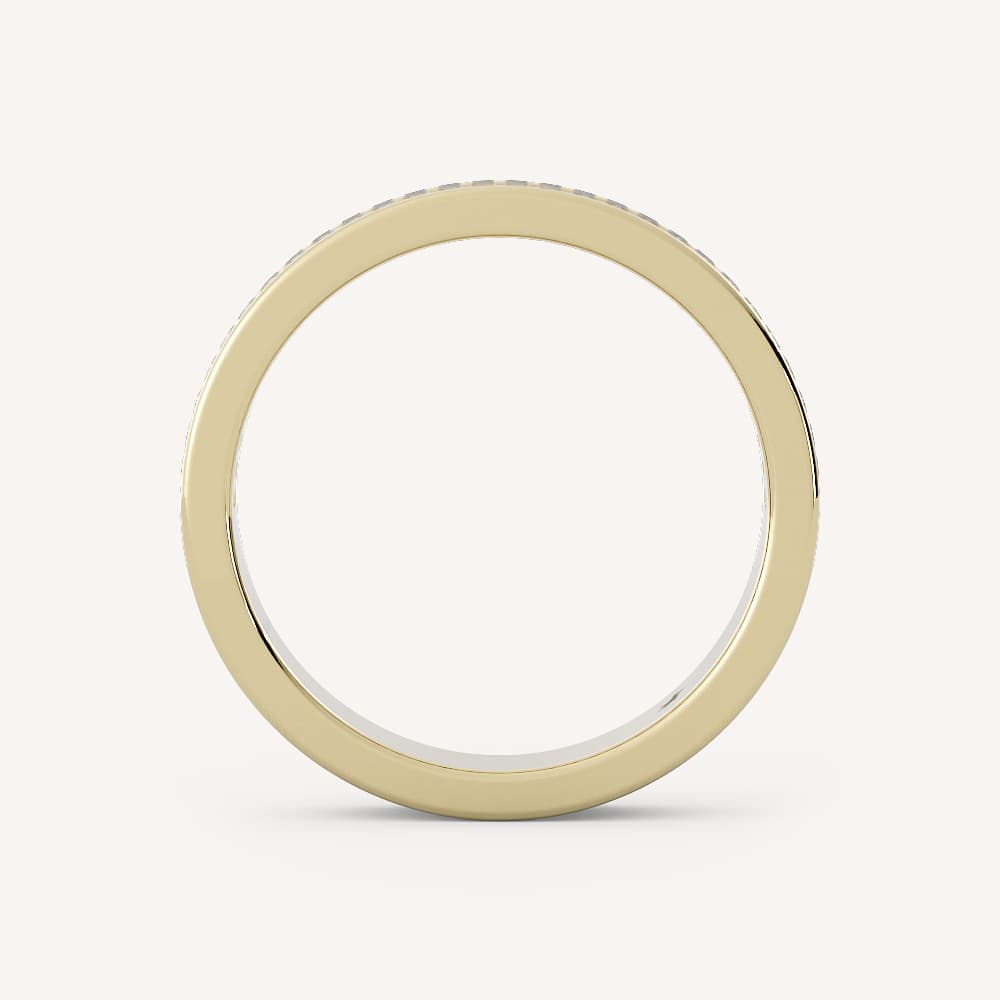 0.60 TCW Baguette Bar Setting Diamond Wedding Band