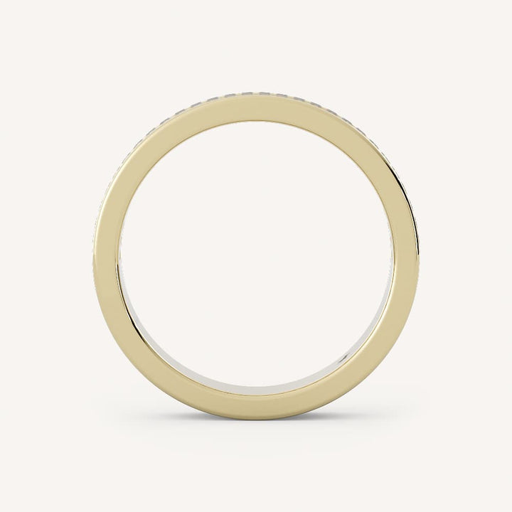 0.60 TCW Baguette Bar Setting Diamond Wedding Band