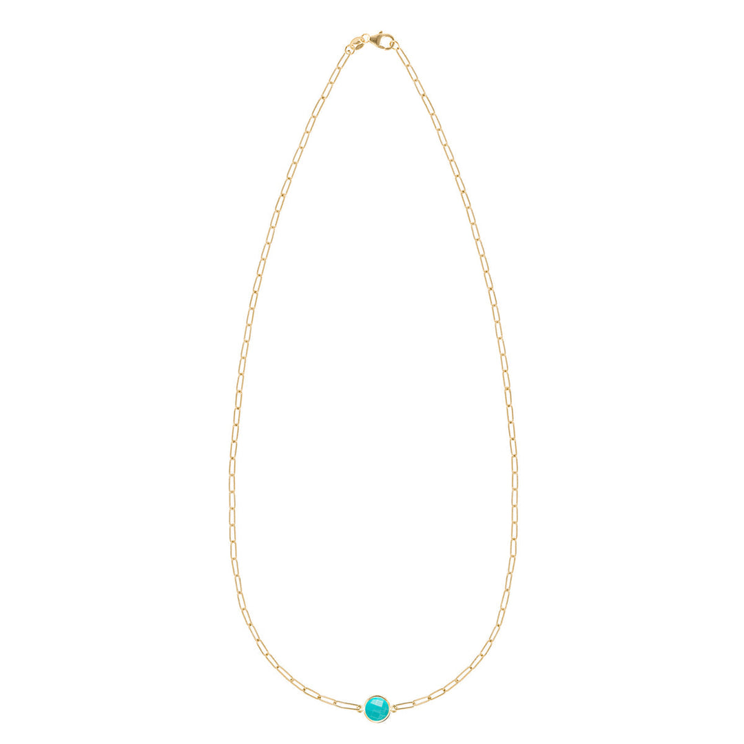 0.84TCW Round Cut Solitaire Moissanite November Birthstone Necklace