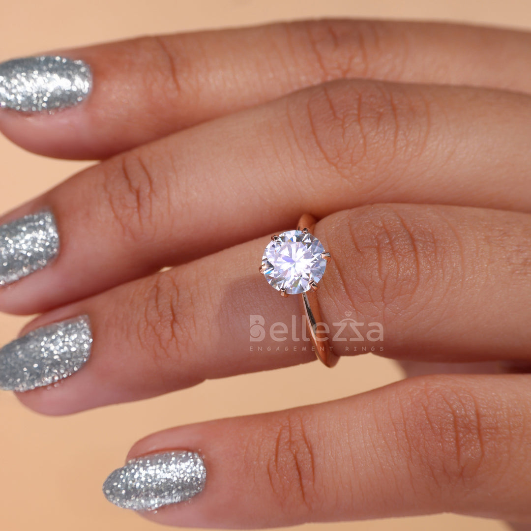 1.50CT Round Cut Solitaire Engagement Ring - Ready To Ship